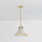 Hudson Valley Lighting Highclere 12.75 in. Pendant in Aged Brass/Off-White by Mark D. Sikes MDS2404-AGB/OW - alternate 5