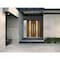 Vdomdoors Steel Double Doors Deux 1744 Natural Oak Sidelight Exterior White Window Stainless Inserts Single M DEUX1744DEXD-OAKW-LH-W72+14 x H80 - alternate 6