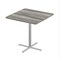 Correll Square Cafe Table, 42 in W, 42 in L, 42 in H, Particleboard Top, New England Driftwood SXB42S-52-98-52 - alternate 1