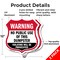 Signmission Dumpster Shield Sign Warning No Public U, 12 inch X 12 inch, Aluminum Metal Sign, 2PK SHI-A-2PACK-12-379 - alternate 6