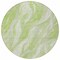 Homeroots 8' Green And Ivory Round Abstract Washable Indoor Outdoor Area Rug 582976 - alternate 6