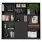 Homeroots 71" Black Five Tier Bookcase with Two doors 546342 - alternate 1