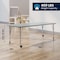 Flash Furniture Commercial Adjustable Height Rectangular Activity Table - Locking Casters-Gray XU-A3072-REC-GRY-T-P-CAS-GG - alternate 7