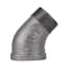 B & K 1-1/2 in. MIP each X 1-1/2 in. D FIP Black Malleable Iron 45 degree Street Elbow 501534 - alternate 1