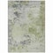 Homeroots 3' X 5' Linen Fern Green And Beige Abstract Washable Indoor Outdoor Area Rug 630795 - alternate 6