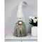 Homeroots 30" Groovy Grey with Pointy Hat Fabric Sitting Gnome Sculpture 483529 - alternate 4