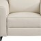 Homeroots 41" Beige Italian Leather Power Recliner Chair 482248 - alternate 3