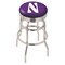 Holland Bar Stool Co 30" Chrome 2-Ring Northwestern Swivel Bar Stool, Accent Ring L7C3C30Nthwst - alternate 1