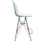 Leisuremod Cresco Acrylic Barstool - Modern ABS Plastic Counter Stool with Steel Legs & Footrest CRBL-30WG - alternate 7