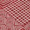 Homeroots 8' Red And Ivory Round Geometric Washable Indoor Outdoor Area Rug 600740 - alternate 6
