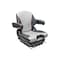 Uni Pro 138 Mechanical Suspension Seat | Black/Silver Vinyl with Orange Piping 8797 - alternate 9
