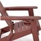 Homeroots 35" Brick Red Heavy Duty Plastic Adirondack Chair 530695 - alternate 6