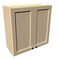 Rigel Cabinetry Kitchen Wall Cabinet, 33 in W x 30 in H, 2-Door, Gray, Solid Wood RTA - 806213 - alternate 1