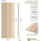 Ekena Millwork Rustic Three Board Joined Board-n-Batten Smooth Faux Wood Shutters w/No Batten, 16 1/2W x 38H, PR SHUBJN16X38SMPR - alternate 13