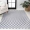 Jonathan Y Ainsley Modern Cottage Checkerboard Non-Slip Machine-Washable Purple Gray/White 5ft x 8ft Area Rug WSH126A-5 - alternate 5