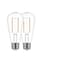 Ge Refresh Series LED Bulb, Decorative, ST19 Lamp, 60 W Equivalent, Medium Lamp Base, Daylight, 2PK 93124196 - alternate 1
