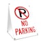 Signmission No Parking, 36 Inch x 24 Inch A-frame Yard Sign, Plastic Sign SBC-2436-No Parking - alternate 1