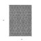 Homeroots 3' X 5' Gray Silver And Charcoal Floral Washable Indoor Outdoor Area Rug 582272 - alternate 4