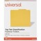 Universal Classification File Folders, Yellow, 10PK UNV10304 - alternate 2