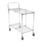 Luxor Wire Cart, Silver, 39-1/2" H, 19-1/2" L WSCC-2 - alternate 6