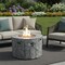Homeroots 50000 BTU 40in Gray Aluminum Natural Gas Round Fire Pit Table With Cover 535189 - alternate 5