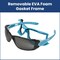 Interstate Safety Full-Seal Safety Glasses with Smoke Mirror Lens and Removable EVA Foam Gasket, Blue, 10PK 40256-BX - alternate 6