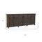 Homeroots 107" Brown Distressed Solid Wood Carved Floral Six Drawer Sideboard with Six Doors 642293 - alternate 3