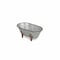 Homeroots 5" Gray Metal Hand Painted Decorative Tub Tabletop Sculpture 399644 - alternate 4