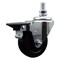 Service Caster 35 Inch Hard Rubber 12 Inch Threaded Stem Caster with Brake SCC-TS20S3514-HRS-PLB-121315 - alternate 1