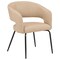 Leisuremod Gavin Series Modern Chair Black Frame in Light Taupe GDC52LTP - alternate 1