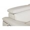 Homeroots 71" White Italian Leather Sofa With Silver Legs 329687 - alternate 4