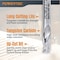 Powertec Single Flute End Mill 5/32in Spiral Router Bit, 5/32in Shank, 25/64in Cutting Length & 1-37/64in Long 73041N - alternate 5
