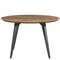 Leisuremod Round 47 in W, 30 in L, MDF/Metal, Dark Brown RTM47BR - alternate 5