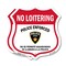 Signmission Bilingual No Loitering Shield Sign Polic, 18 inch X 18 inch, Plastic Sign, 2PK SHI-P-2PACK-18-365 - alternate 1