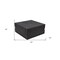 Homeroots 40" Dark Gray Solid Wood Square Distressed Solid Trunk Coffee Table 488791 - alternate 4