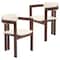 Leisuremod Velo Series Modern Dining Chair in Walnut Color Wood with Taupe Seat, 2PK VCWN-51TP-2 - alternate 1