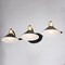 Vaxcel Akron 3 Light Matte Black with Gold Brass Accents Industrial Bathroom Vanity Wall Fixture W0436 - alternate 8
