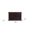 Homeroots 56" Espresso Solid and Manufactured Wood Six Drawer Double Dresser 530244 - alternate 6