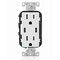 Leviton USBReceptacle, 15A, 1/2hp, Wht, Thrmplstc T5635-W - alternate 6