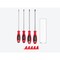 Tekton Slotted Screwdriver Set with Red Modular Organizers - 8 Inch Shanks, 4-Piece (4 - 8 mm) DWS90112 - alternate 4