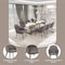 Leisuremod Elias Dining Chair Upholstered in Leather Velvet and Powder Coated Iron Legs EDC21DGR - alternate 4