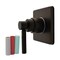 Kingston Brass Single-Handle Six-Way Diverter Valve with Square Trim Kit, Oil Rubbed Bronze KS4045DKL - alternate 1