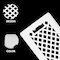 Sierra Grates 4 in. H X 14 in. W Powder Coat Steel, White Floor Register LAT414-WHT - alternate 3