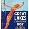Homeroots 20" X 30" Great Lakes 1937 Vintage Travel Poster Wall Art 394292 - alternate 4