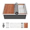 Wrightmaster 28 in. Undermount 16-Gauge Single Bowl Stainless Steel Workstation Kitchen Sink with Colander ZOR-US2819A1 - alternate 1
