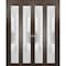 Sartodoors Sliding Closet Double Bi-fold Doors Planum 2102 Solid Core Modern Interior PLANUM2102DBF-CA-72 x 80 (4* 18x80) - alternate 1