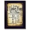 Homeroots I Love You 1 Black Framed Print Wall Art 415696 - alternate 1