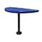 Leisure Craft Perforated Semi-Circle Pedestal Table, Portable, 30"H, Navy STAB30-PERF-NAVY - alternate 1