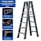 Wrightmaster 6.7 ft. Aluminum Step Ladder, 10 ft. Reach w/Double-Reinforced Pedal, 300 lb. Capacity ZoroHRZJ7B - alternate 4