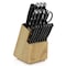 Our Table 18 Piece Stainless Steel Forged Triple Riveted Cutlery Block Set in Black 131634.18 - alternate 5